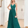 Backless Sequin Long Mermaid Evening Dress Bridesmaid Gown