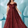 Plus Size Velvet Sequin Spaghetti Strap Evening Gown 2025 Summer Slimming Dress