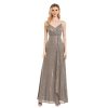 Spaghetti Strap V-Neck Sequin Evening Dress Bridesmaid Party Wedding Plus Size