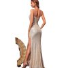 Womens Sequin Mermaid Evening Dress Slim Fit Formal Prom Party Gown