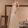 Backless Sequin Long Mermaid Evening Dress Bridesmaid Gown