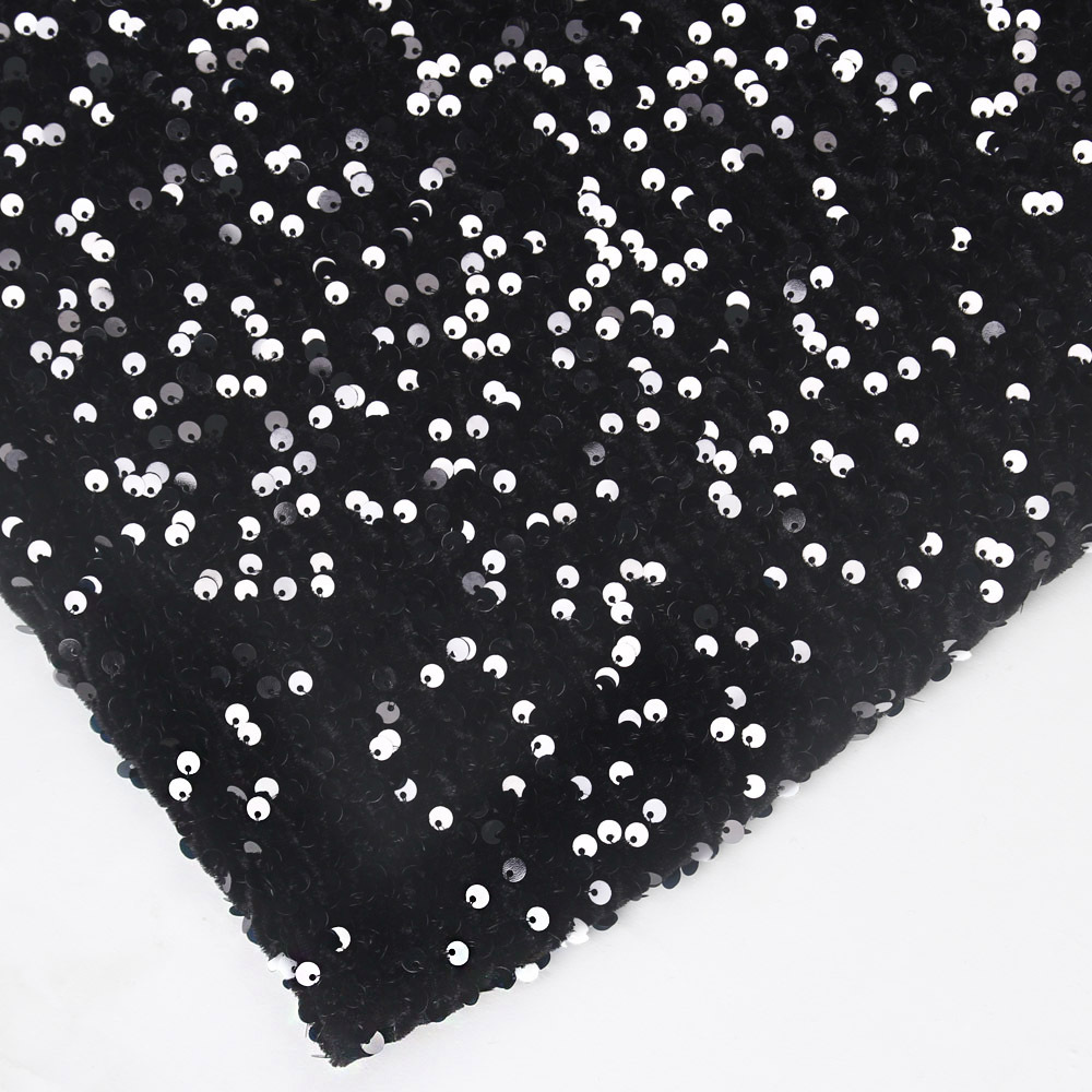 Long Sleeve Sequin Stretch Velvet Mermaid Evening Dress