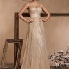 Backless Sequin Long Mermaid Evening Dress Bridesmaid Gown
