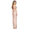 Womens Sequin Evening Dress Deep-V Spaghetti Strap Sleeveless Maxi Dress