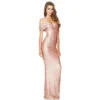 Womens Sequin Evening Dress Deep-V Spaghetti Strap Sleeveless Maxi Dress