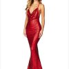 Sequin Halter Backless Mermaid Evening Sleeveless Long Dress