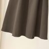 High Waist A-Line Midi Skirt Winter Solid Button Slimming