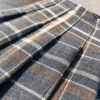 Womens High Waist Plaid Woolen Pleated Mini Skirt Fall Winter Preppy Office