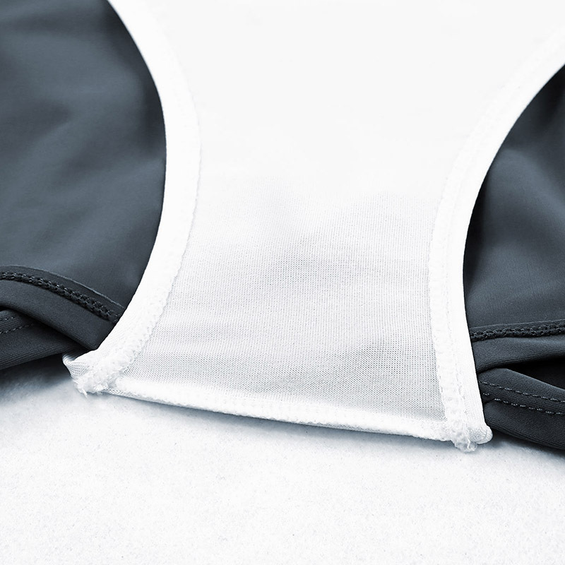 Womens Plus Size Quick Dry Athletic Swim Briefs Solid Floral Nylon