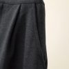 High Waist A-Line Midi Skirt Winter Solid Button Slimming