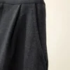 High Waist A-Line Midi Skirt Winter Solid Button Slimming