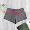 Womens Plus Size Quick Dry Athletic Swim Briefs Solid Floral Nylon