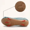 Womens Genuine Leather Flat Casual Mom Shoes Bowknot Slip-On Plus Size Shoe