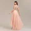 Womens Gold Sequin Halter Sleeveless Tulle Asymmetrical Party Ball Gown