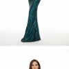 Sequin Mermaid Evening Gown Off Shoulder Slim Long Party Wedding Dress