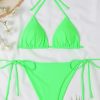 Womens Hot Girl Backless Two Piece Bikini Padded No Underwire Polyester Spandex