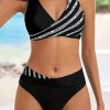 Womens Rhinestone Two Piece Padded Polyester Bikini