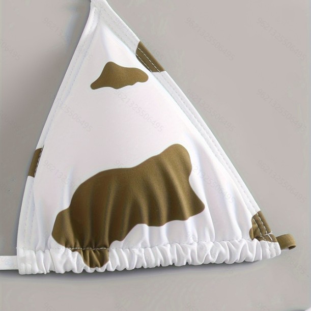 Women's Two Piece Bikini Padded Wireless Polyester Spandex Swimwear