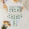 Womens Strapless Two Piece Bikini Quick Dry High Elasticity Padded No Underwire Vacation