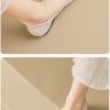 Womens Pointed Toe Rhinestone Bow Slip-On Flats Microfiber Wide Shoes