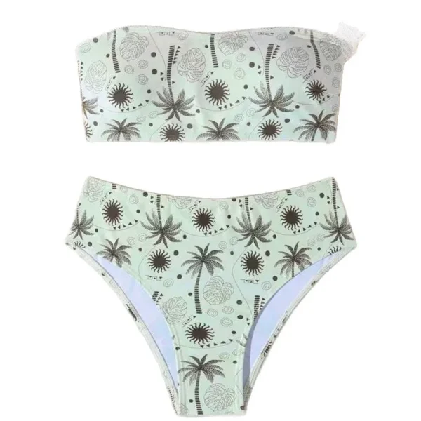 Womens Strapless Two Piece Bikini Quick Dry High Elasticity Padded No Underwire Vacation