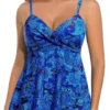 Women's Floral Tankini Swimsuit Padded No Underwire Two Piece
