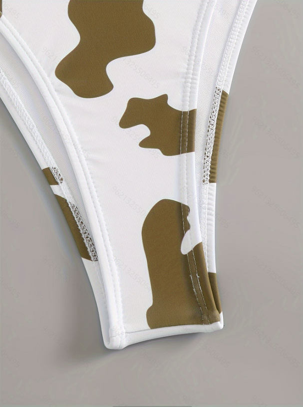 Women's Two Piece Bikini Padded Wireless Polyester Spandex Swimwear