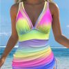 Womens Mesh Drawstring One Piece Swimsuit Slimming Padded No Underwire