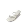 Butterfly Rhinestone Square Toe Women Sandals Heel Sheepskin Insole Rhinestone Surface