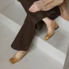 Handmade Square Toe Buckle Leather Block Heel Women Mary Janes Shoes