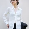 Minimalist Sustainable Breathable Linen Long Sleeve Shirt