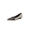 Women's Pointed Toe Wedge Heel Pumps Leather Dress Shoes