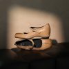 Handmade Square Toe Buckle Leather Block Heel Women Mary Janes Shoes