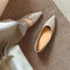 Womens Patent Leather Pointed Toe Wedge Pumps Classic Dress Shoes