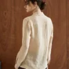 Minimalist Sustainable Breathable Linen Long Sleeve Shirt