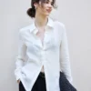 Minimalist Sustainable Breathable Linen Long Sleeve Shirt