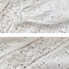 French Cotton Blouse Women Long Sleeve V Neck Loose Lace Embroidery Hollow Top