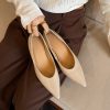 Womens Patent Leather Pointed Toe Wedge Pumps Classic Dress Shoes
