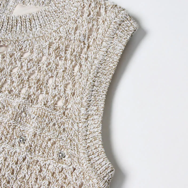 Elegant Khaki A Line Sleeveless Hollow Out Knit Tassel Midi Beach Dress