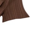 Dark Brown Collared Short Sleeve Knit Midi Dress Elegant Work Casual