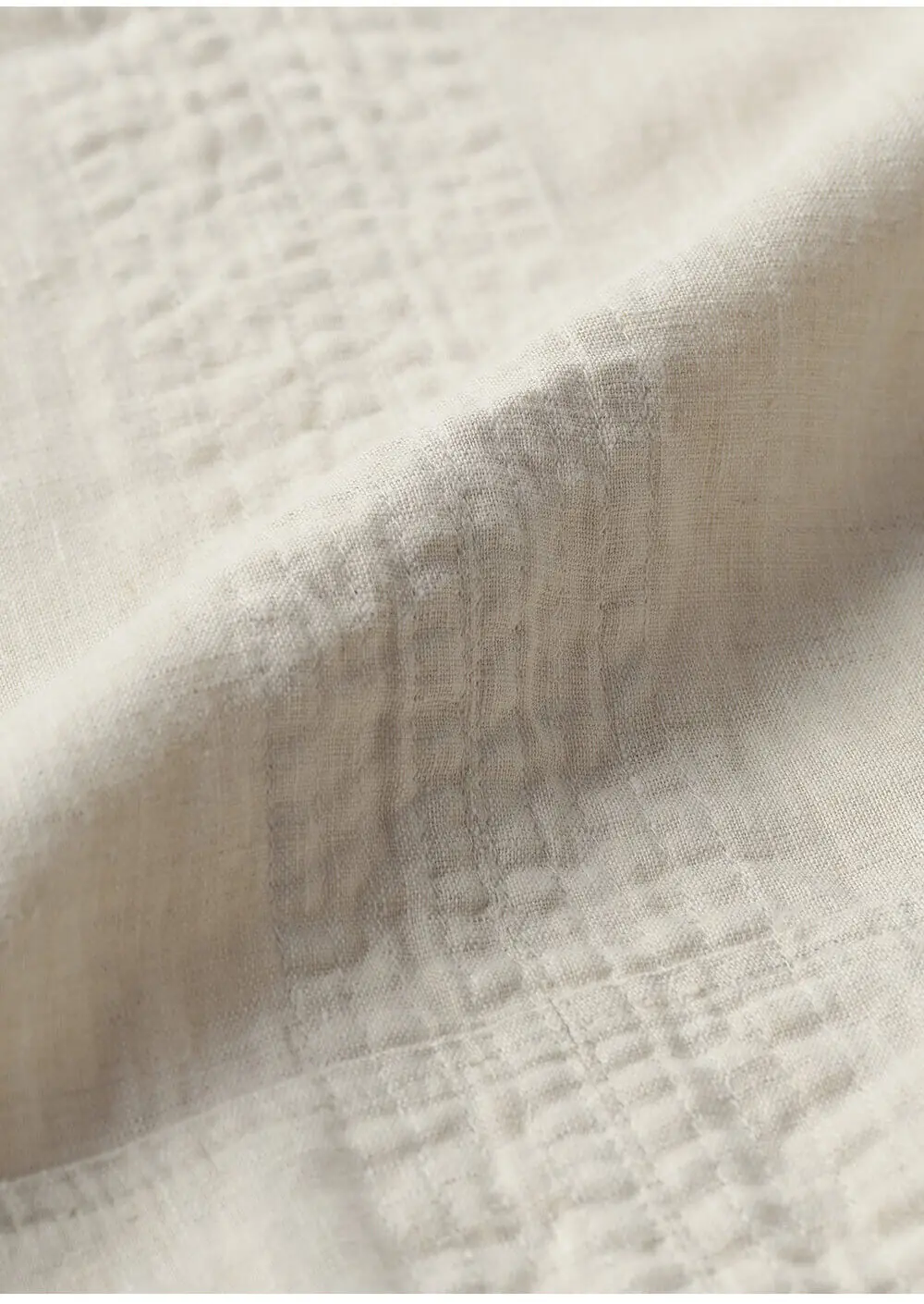 Minimalist Breathable Linen V Neck Long Sleeve Blouse