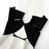 Elegant Colorblock Halter Midi Slip Dress Backless Split Slim Commuter Skin-Friendly Cooling