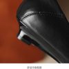 Women's Pointed Toe Wedge Heel Pumps Leather Dress Shoes