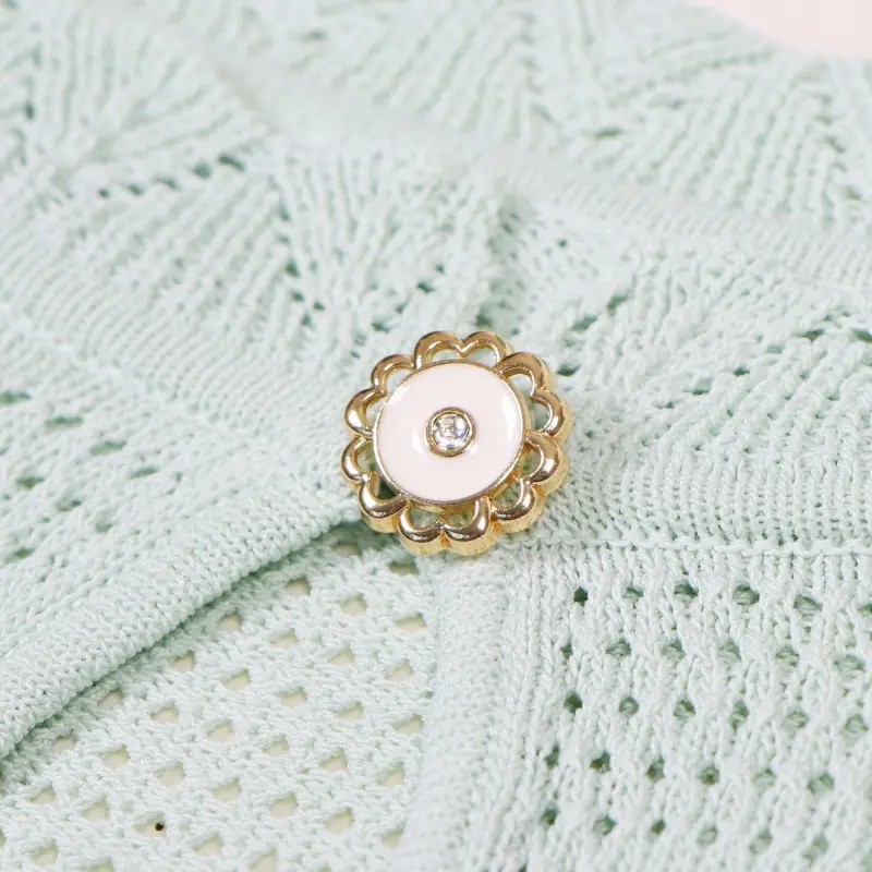 Elegant Light Green Hollow Out Knit Midi Dress Short Sleeve High Waist