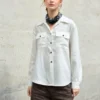 Timeless Wrinkle Free Sustainable Lyocell Linen Utility Shirt