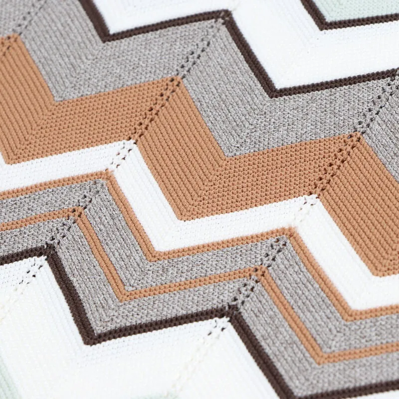 Elegant Sleeveless Chevron Knit Midi Dress Crew Neck High Waist Casual