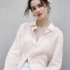 Minimalist Sustainable Breathable Linen Long Sleeve Shirt