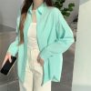 Women's Loose French Long Sleeve Polo Collar Elegant Office Shirt