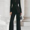 Timeless Tailored Polyester Womens Two Piece Trouser Suit