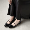 Timeless Patent Leather Womens Buckled Low Heel Mary Jane Shoes